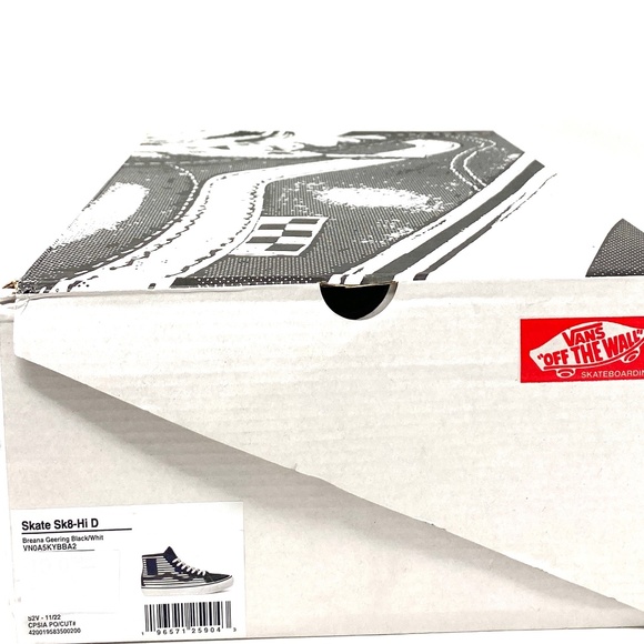 VANS Skate Sk8-Hi Decon Shoe x Breana Geering Women's Sneaker Black VN0A5KYBBA2 - Picture 7 of 8